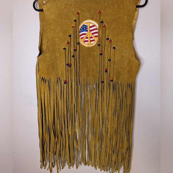 Handmade 1970s leather vest - Picture 4 of 9